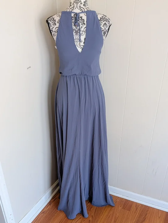 Lulus Be Mellow Denim Blue Maxi Dress - Picture 3 of 5